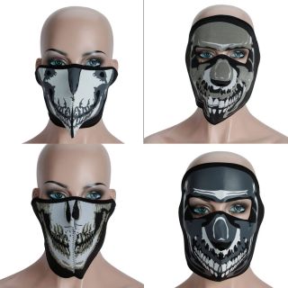  Dustproof Motorcycle Skull Half Face Cover Protect Mask Headgear