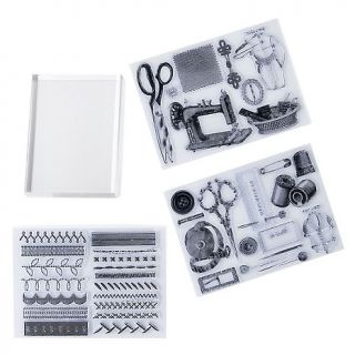 127 875 scrapbooking anna griffin clear craft stamp kit note customer