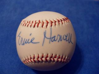 Ernie Harwell Signed Baseball Autograph Detroit Tigers