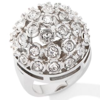 129 225 colleen lopez colleen lopez clear crystal dome silvertone ring