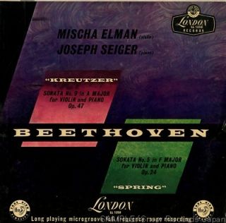 12 1130 039  ELMAN, MISCHA / SEIGER, JOSEPH beethoven; violin & piano