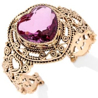  richard jacobs amore heart shaped quartz cuff bracelet rating 15 $ 129