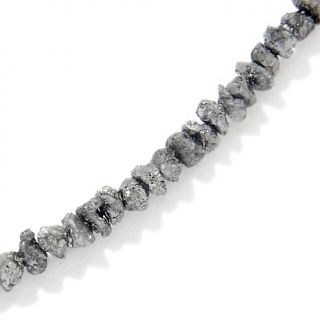 Deb Guyot Designs 13.7ct Uncut Black Diamond Sterling Silver 17