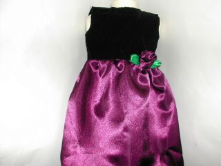 Doll Clothes Fancy Purple Dress Fits 18 American Girl