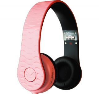 Fanny Wang 1002 Pink Classic Style Headphones with Inline Microphone