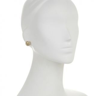 Jean Dousset Absolute Round Canary and Pavé Stud Earrings