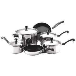 Farberware Classic Stainless Steel 10 Piece Cookware Set NEW