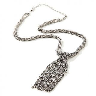 Michael Anthony Jewelry® Sterling Silver Twisted Popcorn Tassel Drop