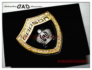  Silver Crown Dad Crystals Car Luxury Side Sticker Emblem Badge
