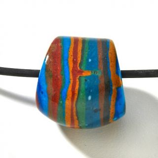 144 690 mine finds by jay king jay king rainbow calsilica bead pendant