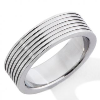 150 815 stainless steel 6mm ribbed wedding band ring note customer