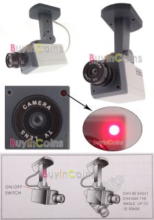 Fake Dummy CCTV Home Scan Motion Security Camera LED