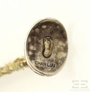 Chan Luu Gold Leather Bronze Beaded Wrap Bracelet