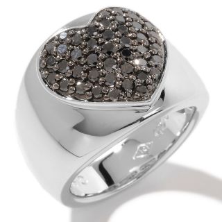  diamond sterling silver heart band ring rating 1 $ 159 97 s h $ 6 21