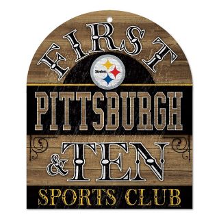 162 745 football fan nfl first and ten wood sign steelers rating
