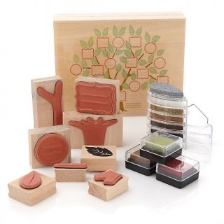 197 154 martha stewart crafts family tree stamp and ink kit note