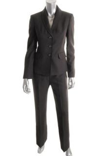 Evan Picone NEW Middleton Black 2 PC Three Button Blazer Pant Suit 4