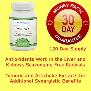 Milk Thistle Complex Antioxidants for Liver Kidney