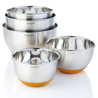 163 921 bon appetit 5 piece stainless steel mixing bowl set note