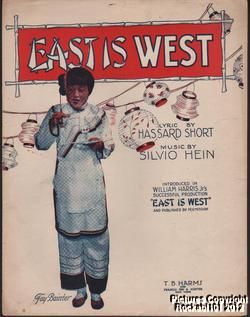 1919 Theater East Is West Sheet Music East Is West