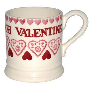 New EMMA BRIDGEWATER Please Be Mine Oh Valentine 1 2 pint Mug