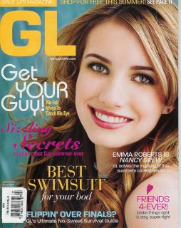  GL Magazine June July 2007 Swimsuits Emma Roberts Max Thieriot