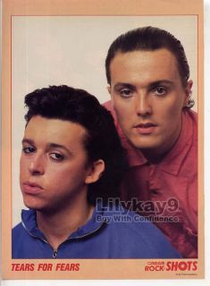 Tears for Fears Mini Poster Pinup Roland Orzabal LK9