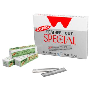 Feather Platinum Shaving Straight Razor Blades 100 Ct