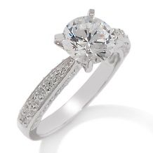 Absolute Pavé Set 3 Sided Faux Diamond Ring   .70ct at