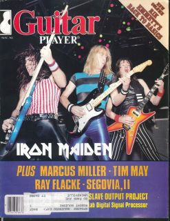 PLAYER Iron Maiden Rik Emmett Marcus Miller Tim May Ray Flacke 11 1983
