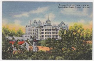 1957 Postcard Crescent Hotel Eureka Springs Arkansas AR