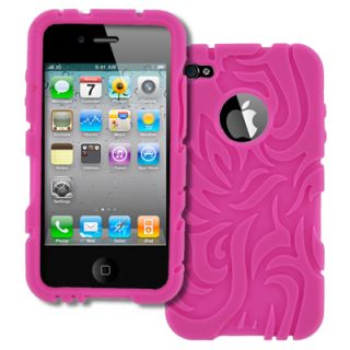 Empire Tribal Soft Silicone Skin Case Cover Hot Pink for Apple iPhone