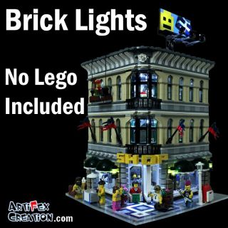 LED Brick LIGHTS Grand Emporium 10211 Fire Brigade 10197 Lego Town