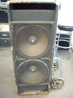  lot of sound. Two used speaker cabinets loaded with 15 inch EVs