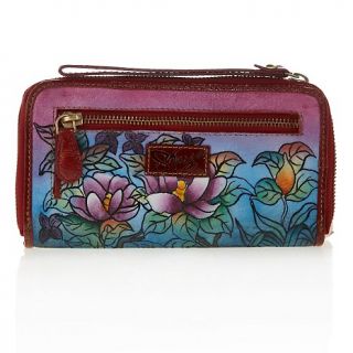 Sharif Handpainted Nappa Leather Wallet Wristlet