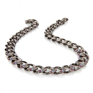 203 459 real collectibles by adrienne classic pave crystal curb link