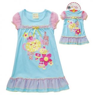 179 734 dollie me dollie me little girl and doll turquoise night gown