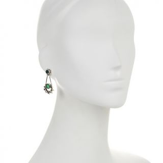 Nicky Butler 5.20ct Green Chalcedony and Multigem Sterling Silver Drop