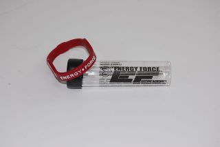 New Energy Force ion Wristband Maroon White Letters Med