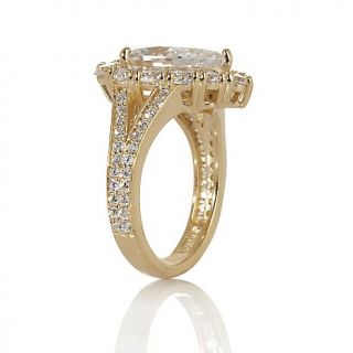 Jean Dousset 4.71ct Absolute Pear Shaped Frame Ring