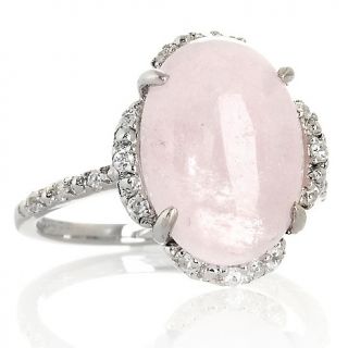 188 194 opulent opaques pink morganite and white zircon sterling