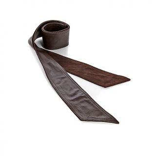 199 673 a by adrienne landau reversible leather suede obi belt note