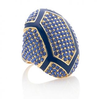 204 042 akkad perfecta blue crystal and enamel dome ring rating 1 $ 49