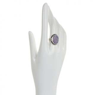 205 942 sajen lavender drusy sterling silver oval ring rating 1 $ 149