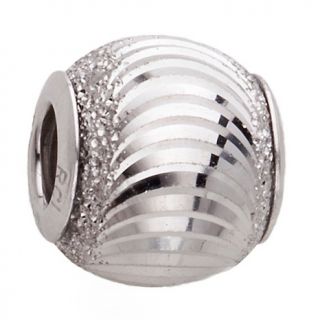 222 280 charming silver inspirations diamond cut swirl bead charm