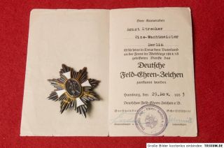 German Field Honor Badge Deutsches Feld Ehrenzeichen