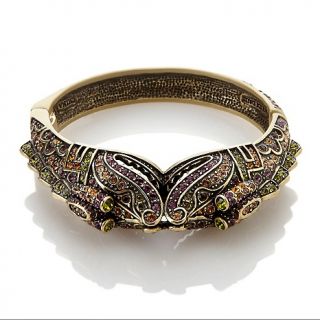 211 812 heidi daus legendary dragon crystal accented bangle bracelet