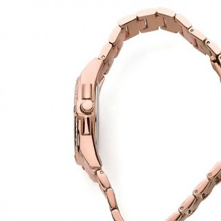 Caravelle Bulova Ladies Rosetone Sport Bezel Bracelet Watch