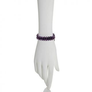 215 566 sonoma studios double row gemstone bead woven bracelet rating