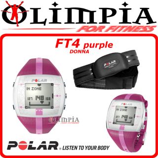 POLAR   Cardiofrequenzimetro FT4 purple mod.DONNA con WearLink   SPORT